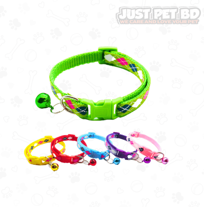 Cat Collar Neck Belt Diamond Print For Cat Puppy Rabbit