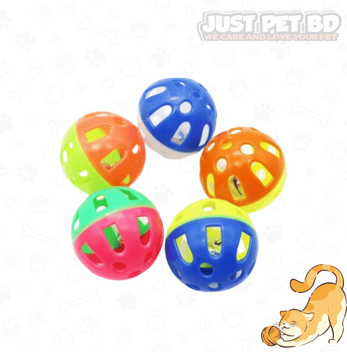 Colorful Cat Toy Ball with Bell Interactive & Fun