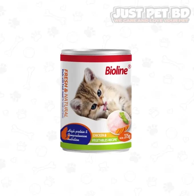 Bioline Canned Cat Food Chicken Recipe 375g