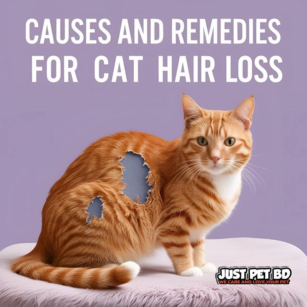 বিড়ালের পশম পড়ার কারণ ও প্রতিকার