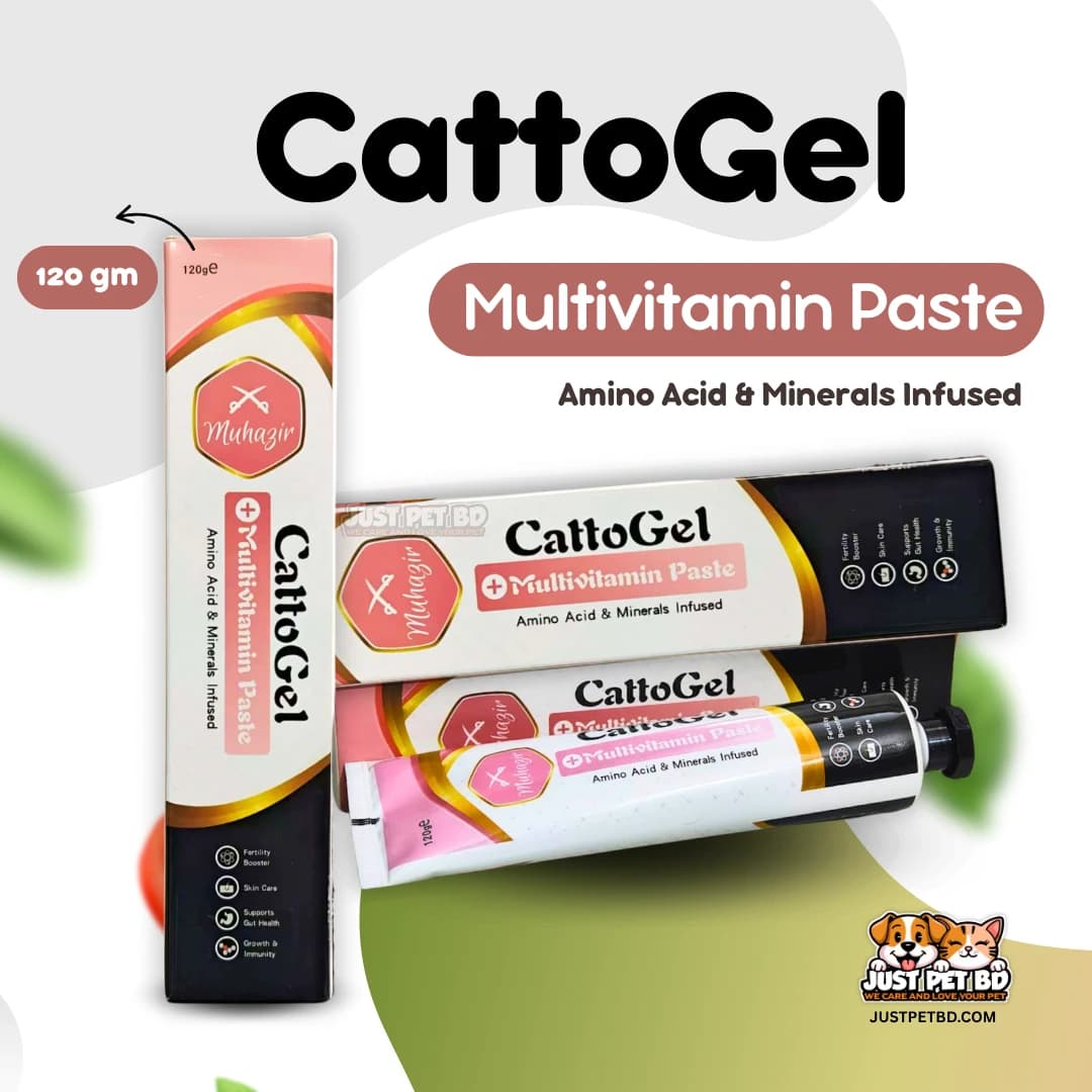 CattoGel Multivitamin Paste for Cats & Dogs – Enriched with Amino Acids & Essential Minerals – 120g