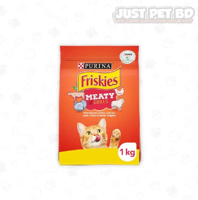 FRISKIES® Adult Meaty Grills Dry Cat Food – 1kg