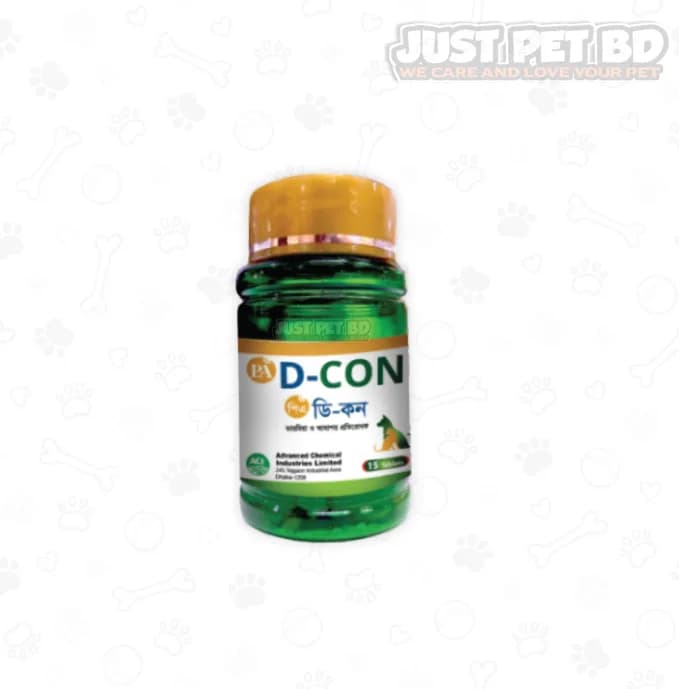 PA D-CON Tablet – পোষা প্রাণীর ডায়রিয়া ও অন্ত্রের সমস্যা প্রতিরোধে কার্যকর ট্যাবলেট