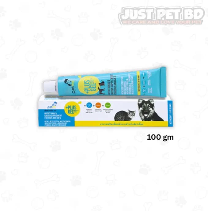 Petme+ Plus Gel 100g – Nutritional & Energy Supplement for Dogs and Cats