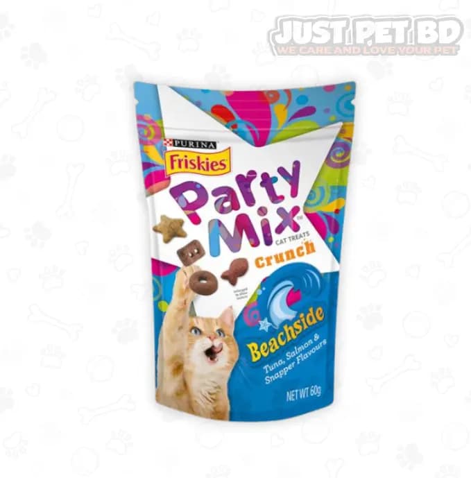 Purina Friskies Party Mix Beachside Cat Treats – 60g