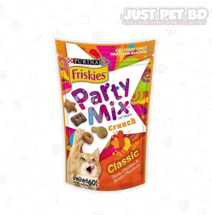 Purina Friskies Party Mix Classic Cat Treats – 60g