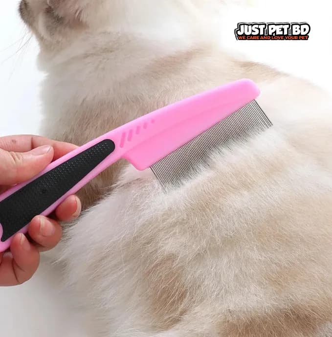 Premium Pet Hair Comb Flea Brush – Anti-Flea & Deseeding Grooming Tool