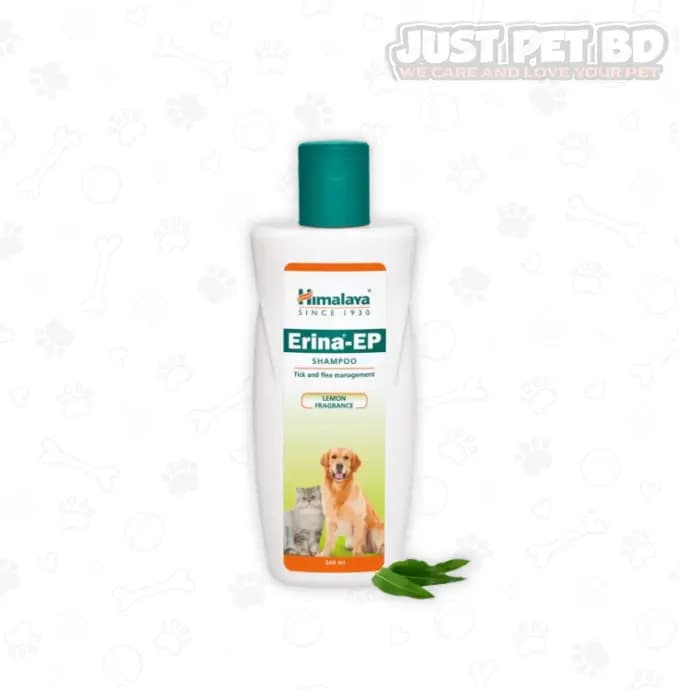Himalaya Erina‑EP Tick & Flea Control Shampoo – 200ml | Natural Herbal Formula for Dogs & Cats