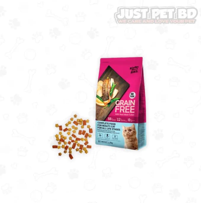 Kitchen Flavor Grain-Free Beauty Complete Cat Food – 1.5kg Grain-Free | For All Life Stages