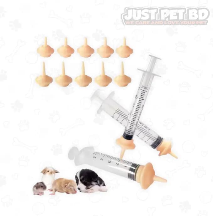 Bird, Kitten & Puppy Feeding Syringe – Wellfine Silicone Tube Feeder for Newborn Pets