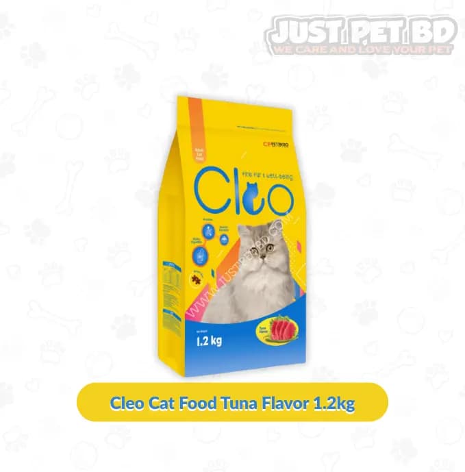 Cleo Cat Dry Food – Tuna Flavor – 1.2Kg | Balanced Nutrition for Adult Cats
