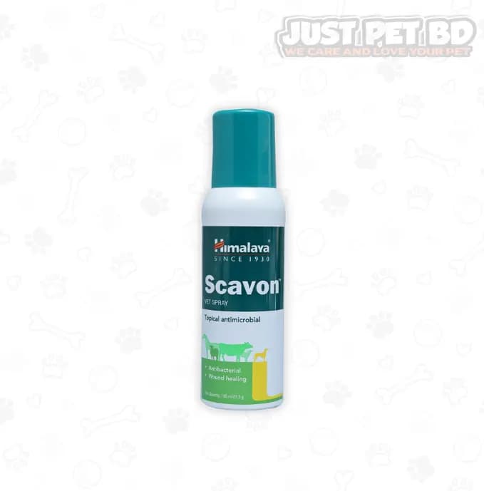 Himalaya Scavon Antibacterial Vet Spray 100ml – Fast Healing Wound Care for Pets