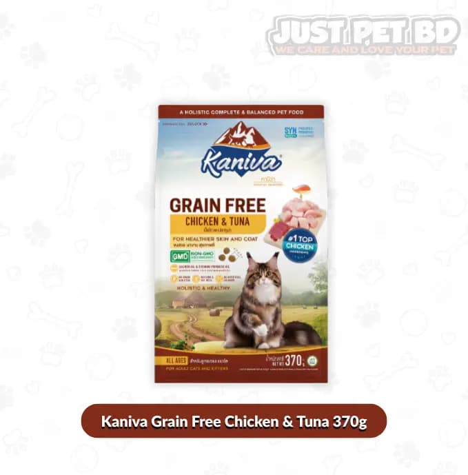 KANIVA Grain Free Cat Food – Chicken & Tuna Flavour 370g | All Life Stages