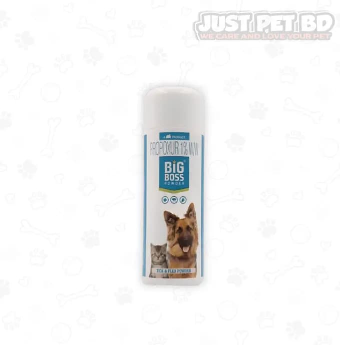 Big Boss Dog & Cat Tick & Flea Powder 100g – Protect Your Pets from Parasites