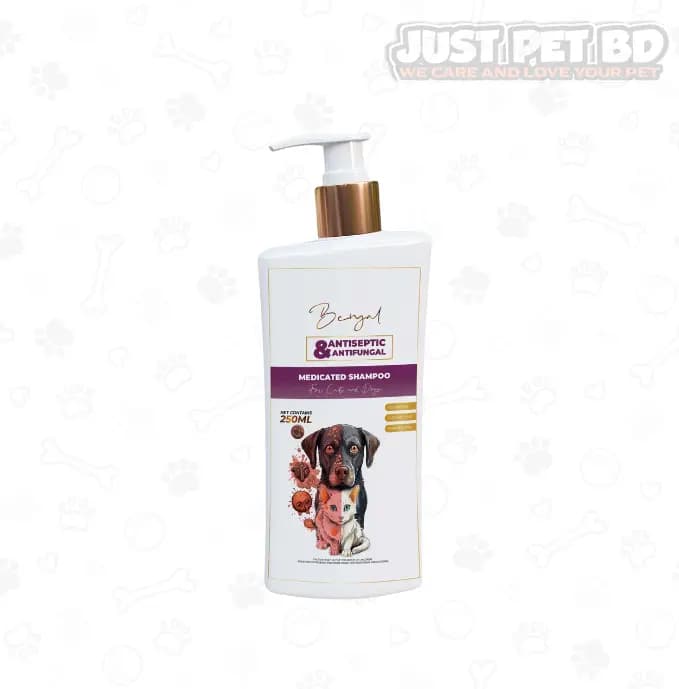 Bengal Antiseptic Antifungal Medicated Shampoo for Dogs Cats 250ml