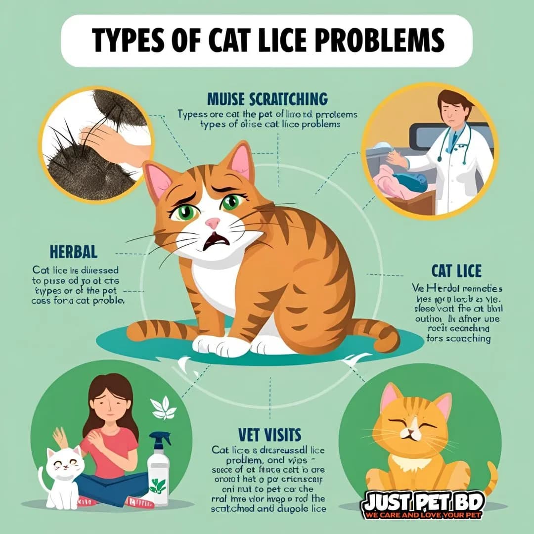 বিড়ালের উকুনের সমস্যা ও প্রতিকার