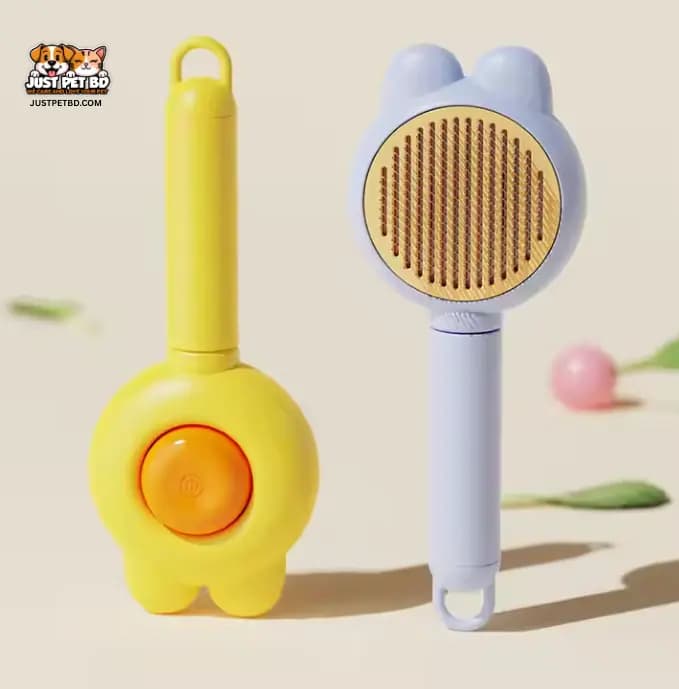 New Rabbit Ear Design Pet Grooming Comb – Stainless Steel Needle Brush for Hair Removal & Beauty Care