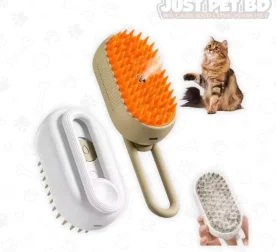 3-in-1 Portable Electric Steam Spray Brush – Demitting Grooming Comb for Cats and Dogs